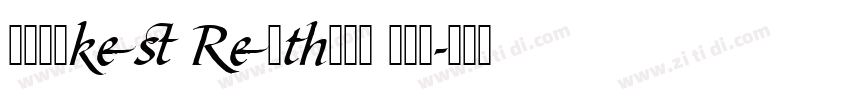 Krinkes Regular Swa字体转换 Krinkes Regular Swa字体转换